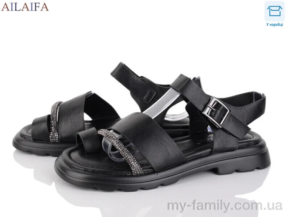 Босоніжки штучна шкіра чорний жінки -, Жіночі босоніжки оптом