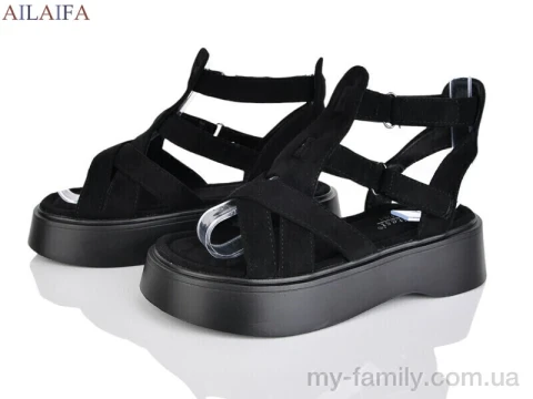 Босоножки искусственная замша черный женщины -, Женские босоножки оптом