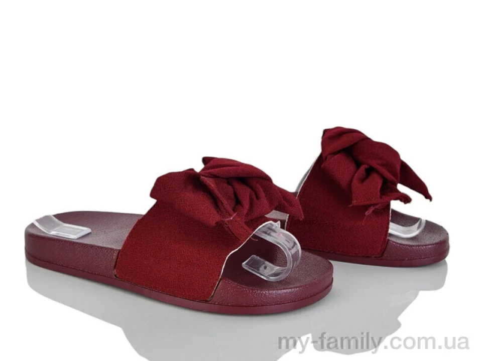 Шльопанці текстиль бордовий жінки -, Жіночі шльопанці оптом
