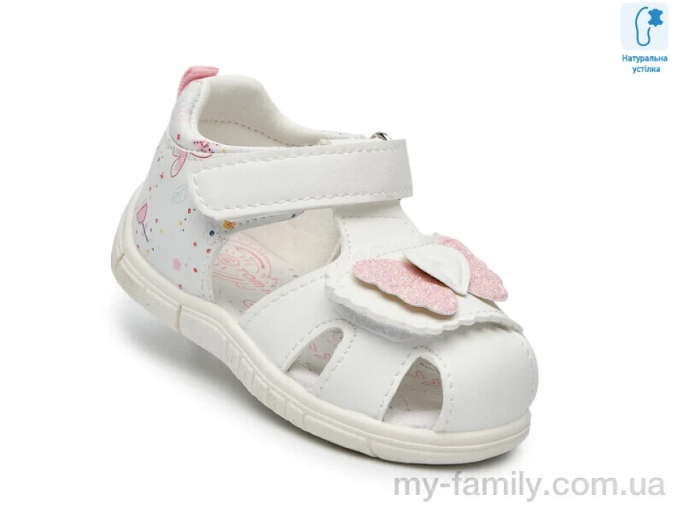 Босоніжки штучна шкіра білий діти дівчинка, Взуття оптом діти