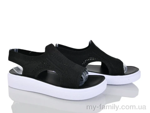 Босоножки текстиль черный женщины -, Женские босоножки оптом