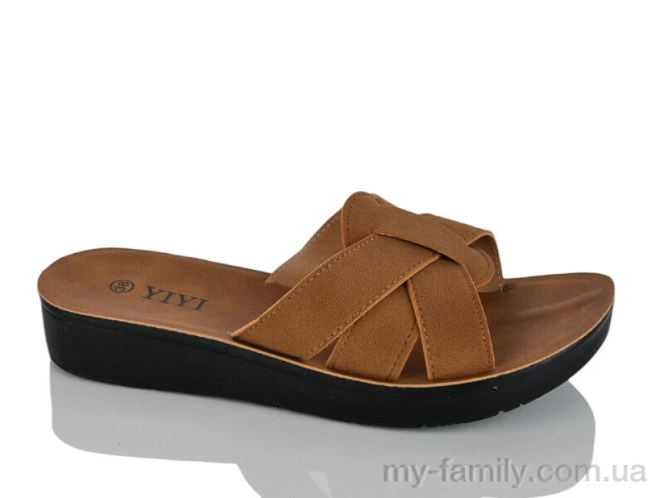 Шльопанці штучна замша коричневий жінки -, Жіночі шльопанці оптом