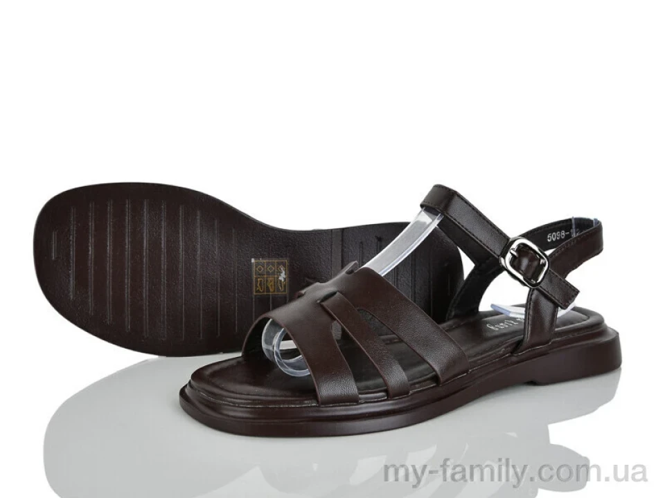 Босоніжки штучна шкіра коричневий жінки -, Жіночі босоніжки оптом