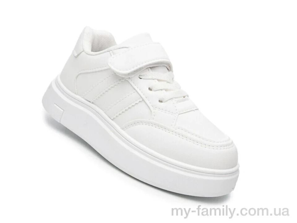 Кросівки штучна шкіра білий діти унісекс, Дитячі кросівки оптом