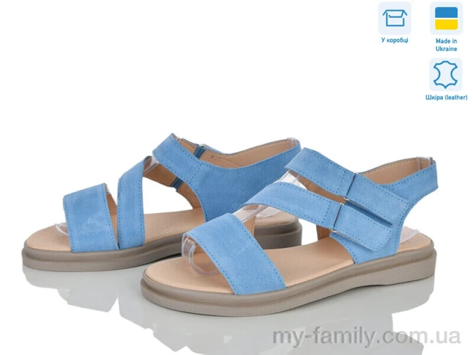 Босоніжки натуральна замша блакитний жінки -, Жіночі босоніжки оптом