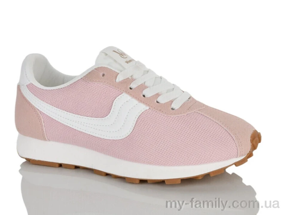 Кросівки штучна замша-текстиль рожевий жінки -, Жіночі кросівки оптом