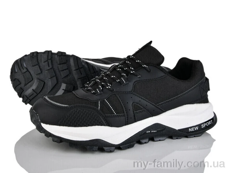 Кросівки штучна шкіра-текстиль чорний чоловіки -, Чоловічі кросівки оптом