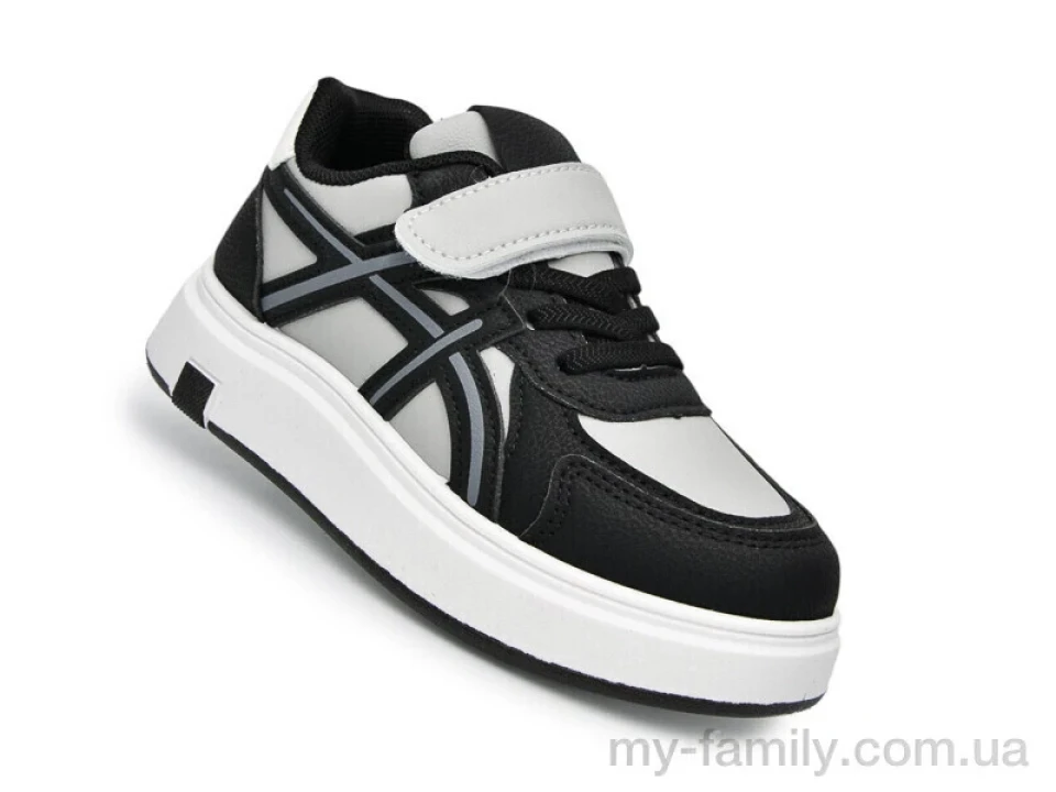 Кросівки штучна шкіра сірий діти унісекс, Кросівки оптом