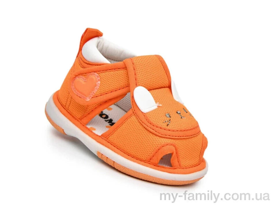 Босоніжки текстиль помаранчевий діти унісекс, Босоніжки оптом