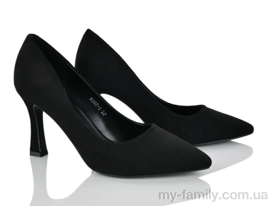 Туфлі штучна замша чорний жінки -, Туфлі жіночі оптом