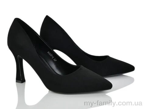 Туфли искусственная замша черный женщины -, Туфли женские оптом