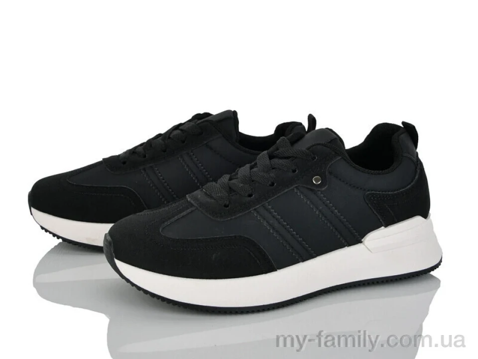 Кросівки штучна шкіра-штучна замша чорний жінки -, Жіночі кросівки оптом