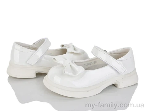Туфлі штучний лак білий діти дівчинка, Дитячі туфлі оптом