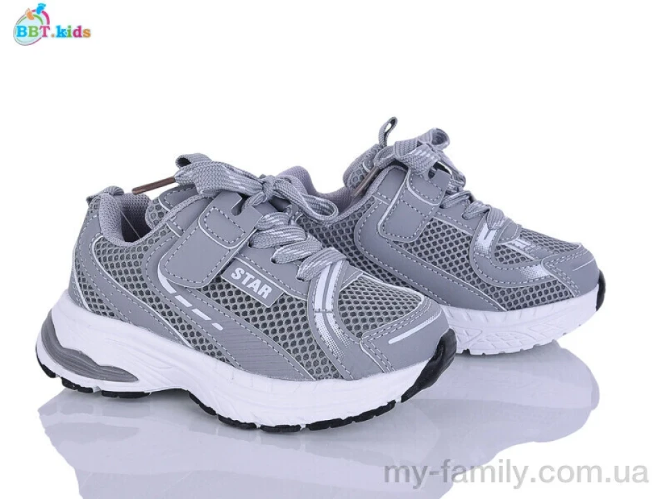 Кросівки штучна шкіра-текстиль сірий діти унісекс, Дитячі кросівки оптом