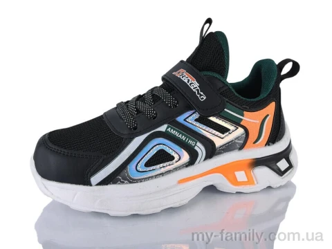 Кросівки штучна шкіра-текстиль чорний діти унісекс, Дитячі кросівки оптом