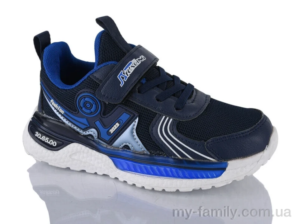 Кроссовки искусственная кожа-текстиль синий дети мальчик, Детски кроссовки оптом