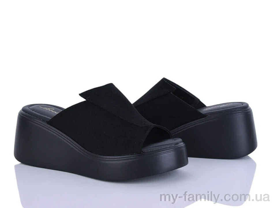 Шльопанці штучна замша чорний жінки -, Жіночі шльопанці оптом