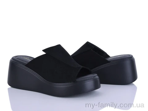 Шльопанці штучна замша чорний жінки -, Жіночі шльопанці оптом