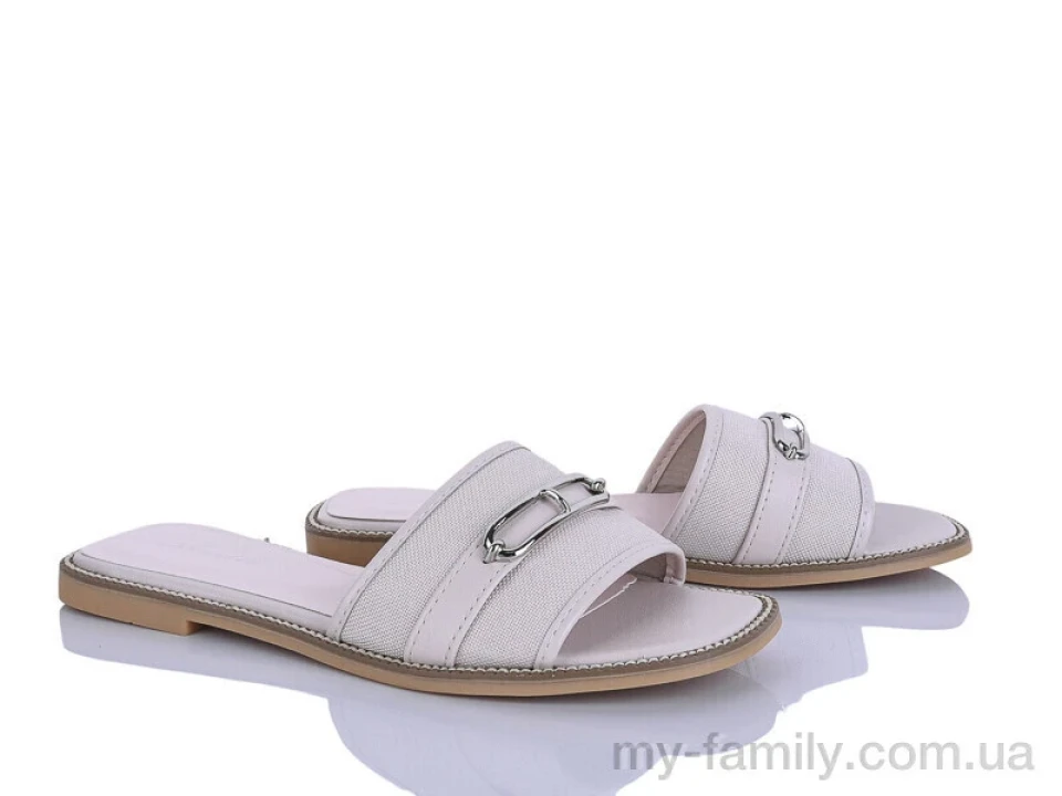 Шльопанці текстиль бежевий жінки -, Жіночі шльопанці оптом