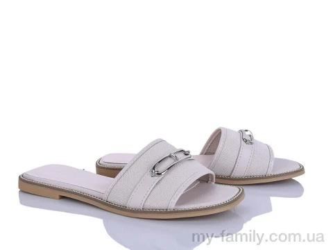 Шльопанці текстиль бежевий жінки -, Жіночі шльопанці оптом