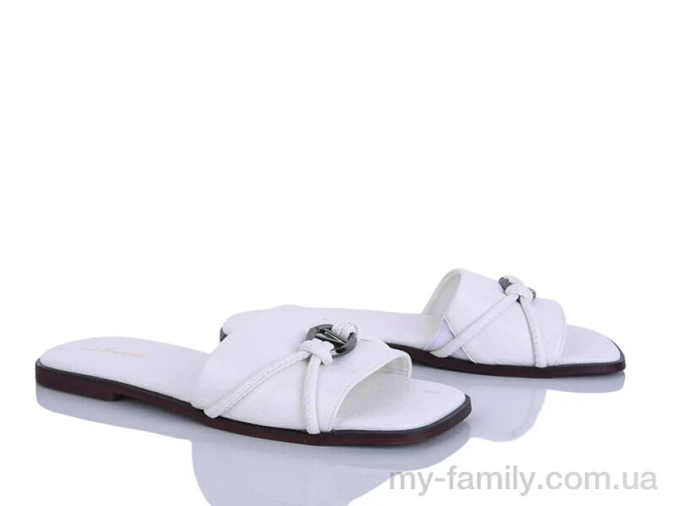 Шльопанці штучна шкіра білий жінки -, Жіночі шльопанці оптом
