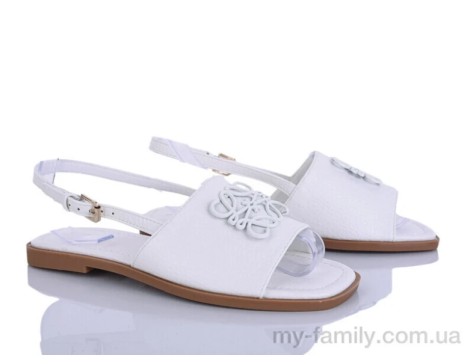 Босоніжки штучна шкіра білий жінки -, Жіночі босоніжки оптом