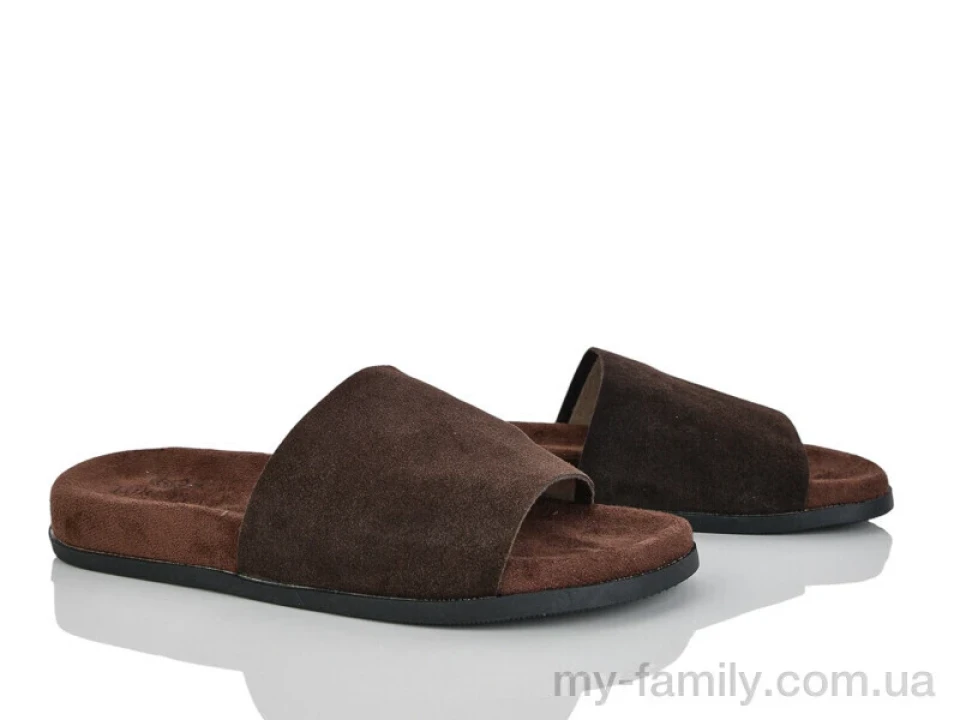 Шлепки искусственная замша коричневый женщины -, Женские шлепки оптом