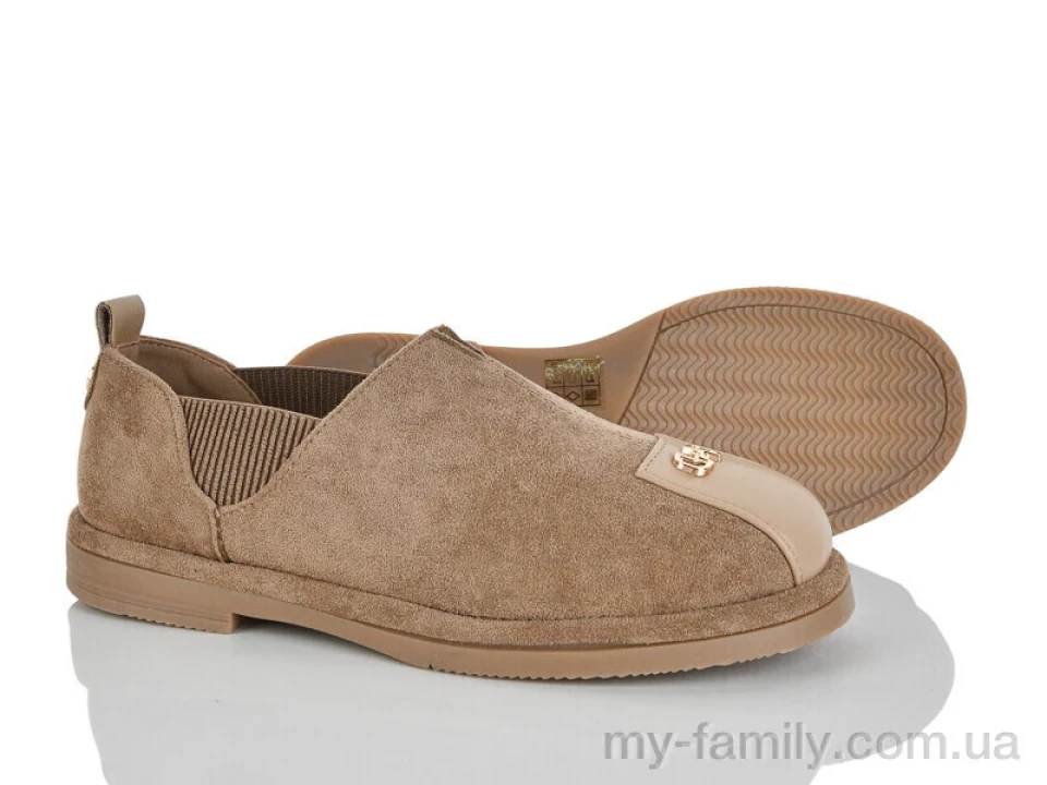 Туфлі штучна замша-штучна шкіра бежевий жінки -, Туфлі жіночі оптом