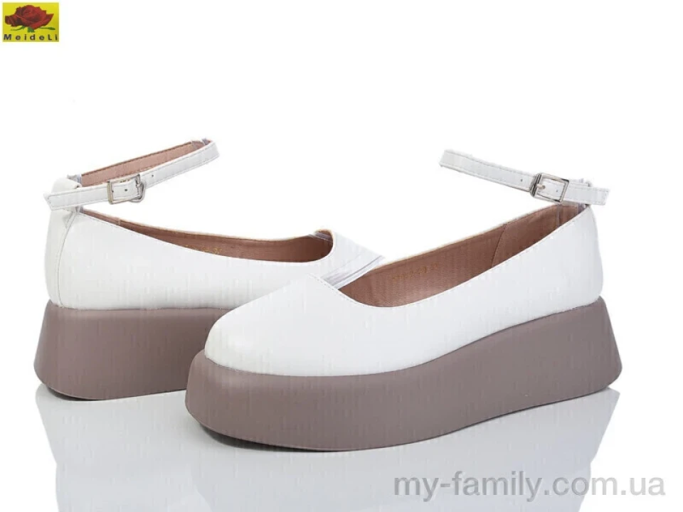 Туфлі штучна шкіра білий жінки -, Туфлі жіночі оптом