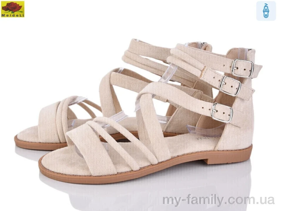 Босоніжки штучна замша бежевий жінки -, Жіночі босоніжки оптом