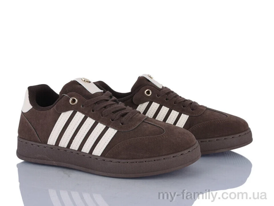 Кросівки штучна замша коричневий жінки -, Жіночі кросівки оптом