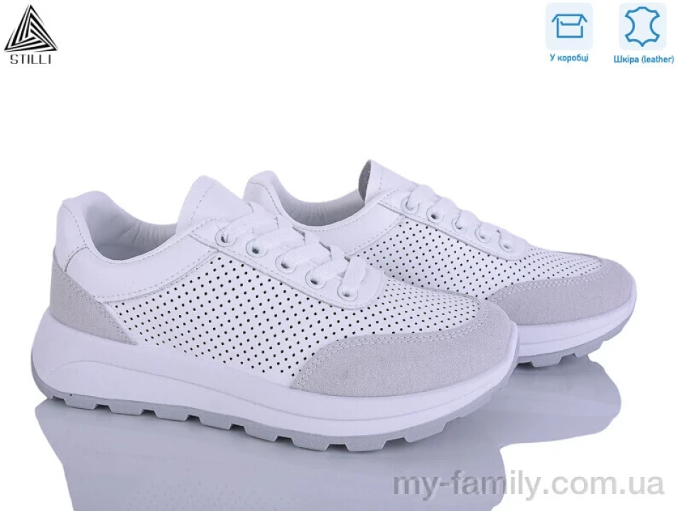 Кросівки натуральна шкіра-натуральна замша білий жінки -, Жіночі кросівки оптом