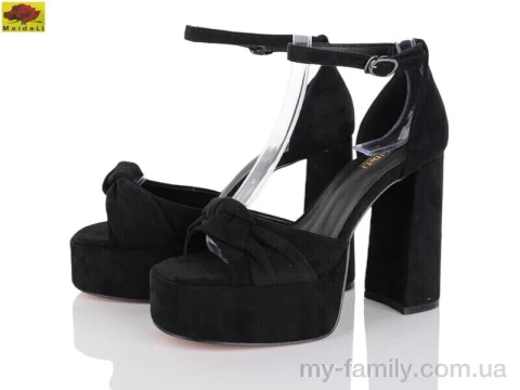 Босоножки искусственная замша черный женщины -, Женские босоножки оптом