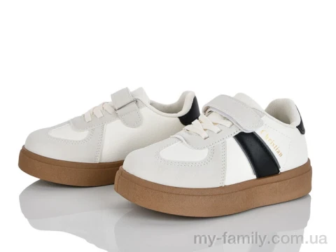 Кросівки штучна шкіра-штучна замша білий діти унісекс, Дитячі кросівки оптом