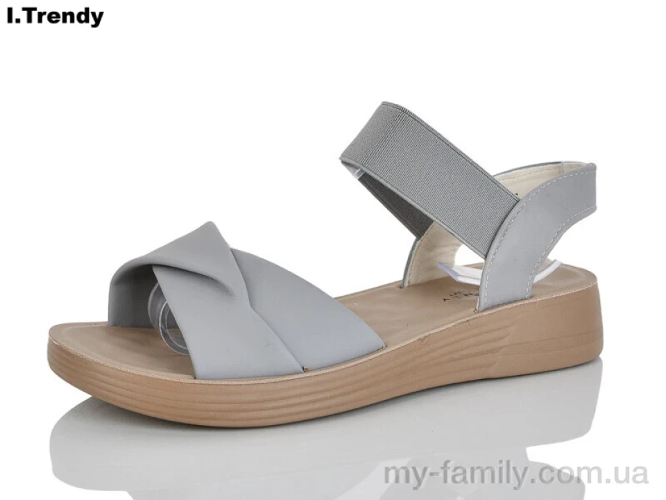 Босоніжки штучна шкіра-текстиль сірий жінки -, Жіночі босоніжки оптом