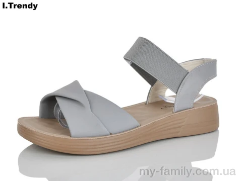 Босоніжки штучна шкіра-текстиль сірий жінки -, Жіночі босоніжки оптом