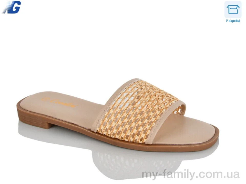 Шльопанці текстиль бежевий жінки -, Жіночі шльопанці оптом