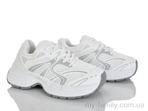 Кросівки штучна шкіра-текстиль білий жінки -, Жіночі кросівки оптом