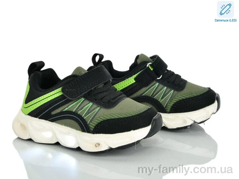 Кросівки штучний нубук-текстиль зелений діти хлопчик, Дитячі кросівки оптом