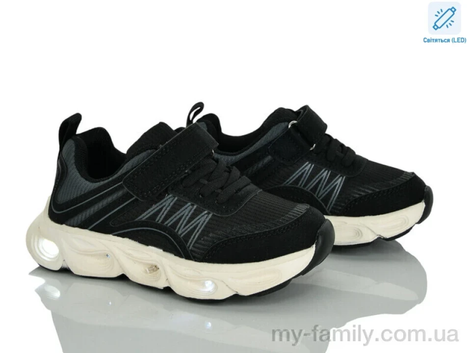 Кросівки штучний нубук-текстиль чорний діти унісекс, Дитячі кросівки оптом