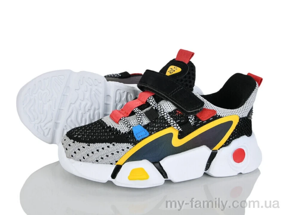 Кросівки текстиль чорний діти унісекс, Дитячі кросівки оптом