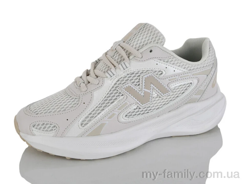 Кросівки штучна шкіра-текстиль бежевий жінки -, Жіночі кросівки оптом