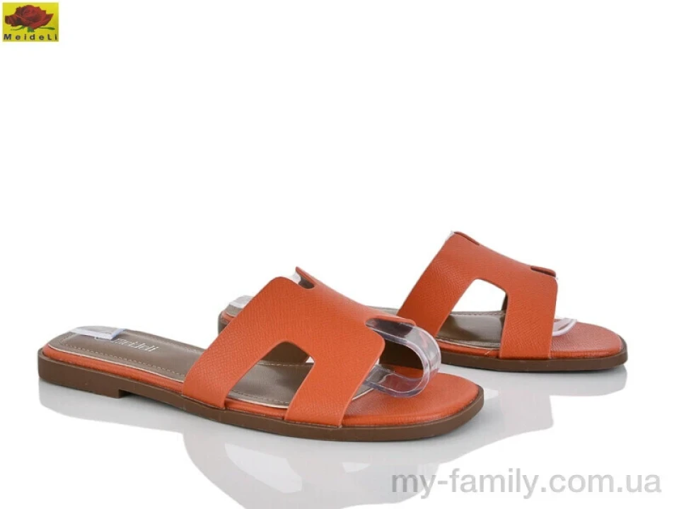 Шльопанці штучна шкіра помаранчевий жінки -, Жіночі шльопанці оптом