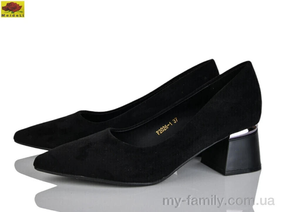 Туфлі штучна замша чорний жінки -, Туфлі жіночі оптом