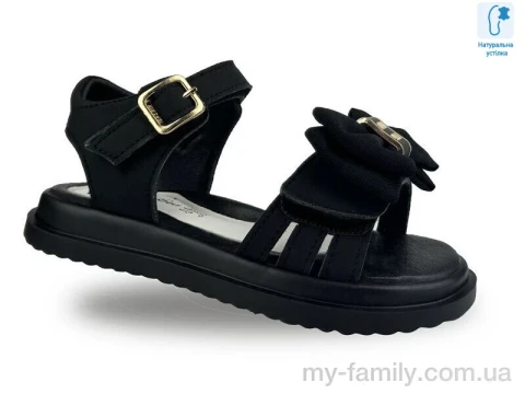 Босоніжки штучна шкіра чорний діти дівчинка, Взуття оптом діти