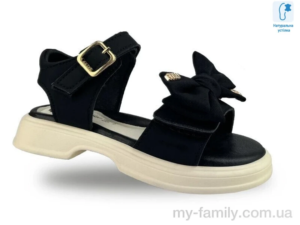 Босоніжки штучна шкіра чорний діти дівчинка, Взуття оптом діти