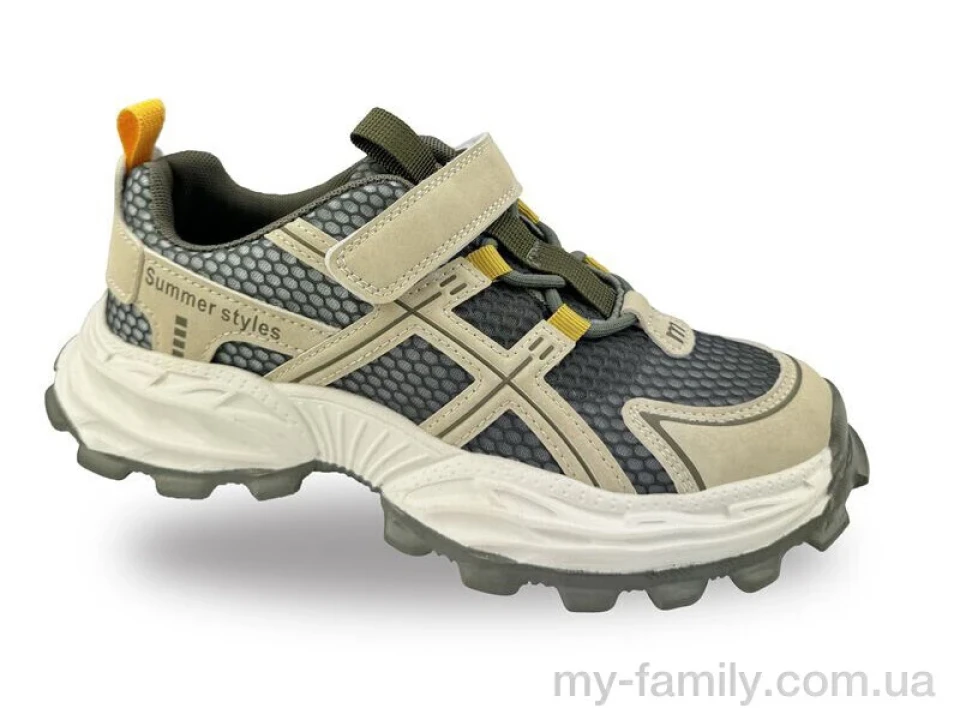 Кросівки штучна шкіра-текстиль зелений діти унісекс, Дитячі кросівки оптом