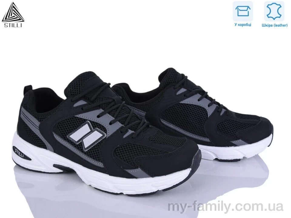 Кросівки натуральна шкіра-текстиль чорний чоловіки -, Чоловічі кросівки оптом