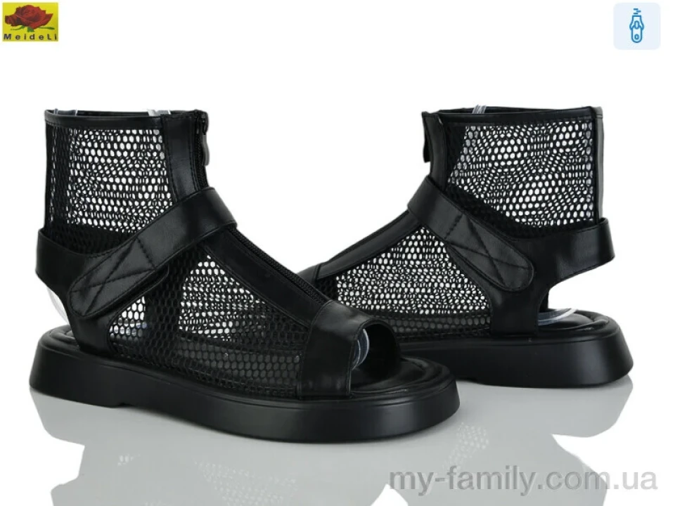 Босоніжки штучна шкіра-текстиль чорний жінки -, Жіночі босоніжки оптом