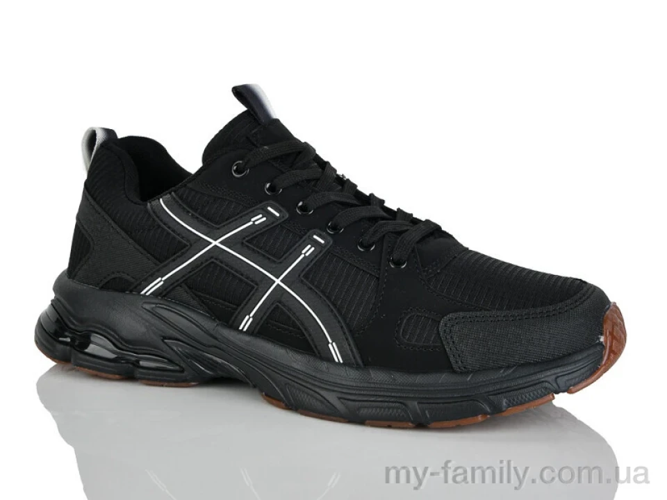 Кросівки штучний нубук-текстиль чорний чоловіки -, Чоловічі кросівки оптом